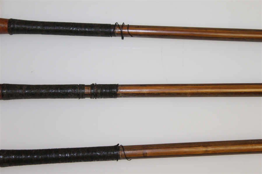 Three Butchart Woods - Philly Golfer Jimmy Dangelo - Hickory & Bamboo Split Shafts