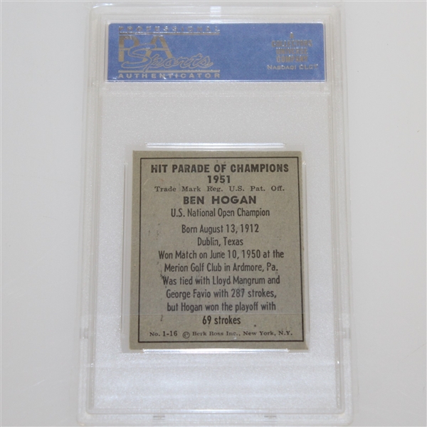 1951 Ben Hogan Berk Ross Golf Card NM 7 PSA#11114096