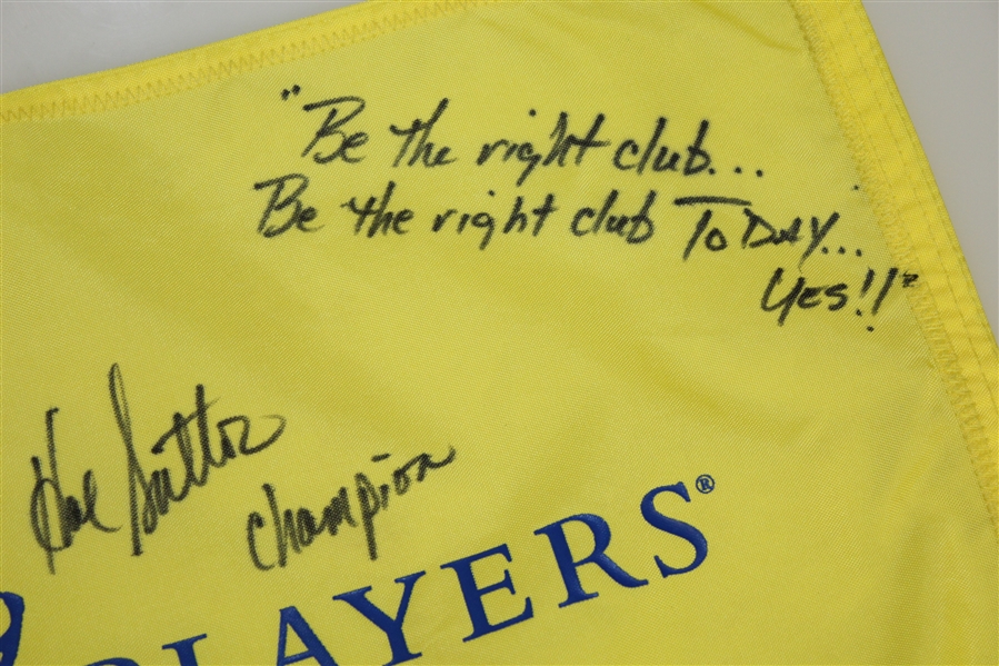 Hal Sutton Signed 'The Players' Flag with Multiple Inscriptions JSA ALOA