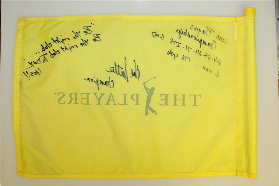 Hal Sutton Signed 'The Players' Flag with Multiple Inscriptions JSA ALOA