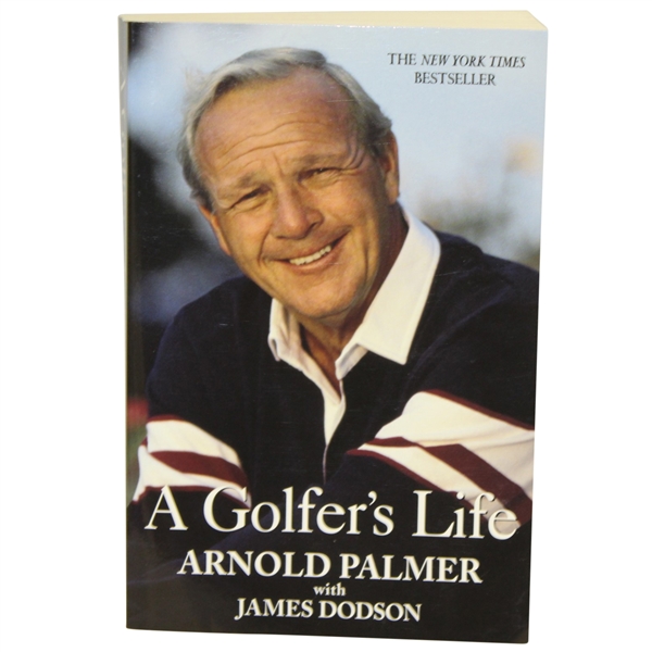 Arnold Palmer Signed 'A Golfer's Life' Soft Cover Book JSA ALOA