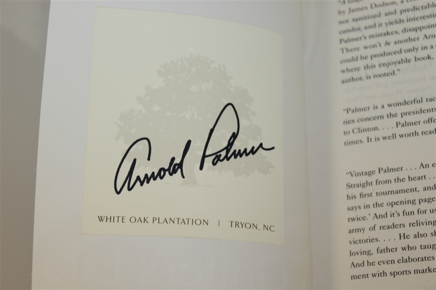Arnold Palmer Signed 'A Golfer's Life' Soft Cover Book JSA ALOA