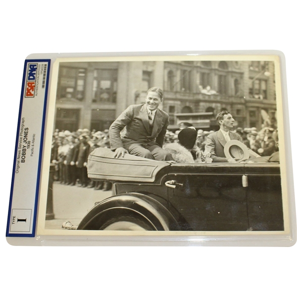 Bobby Jones 1930 Ticker Tape Parade 8x10 Type 1 Press Photo - PSA Slabbed