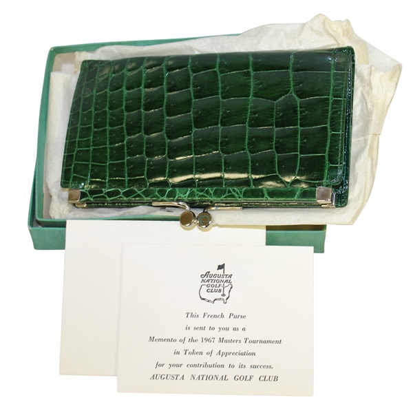 1967 Masters Tournament Member Gift - French Purse with Card & Original Box