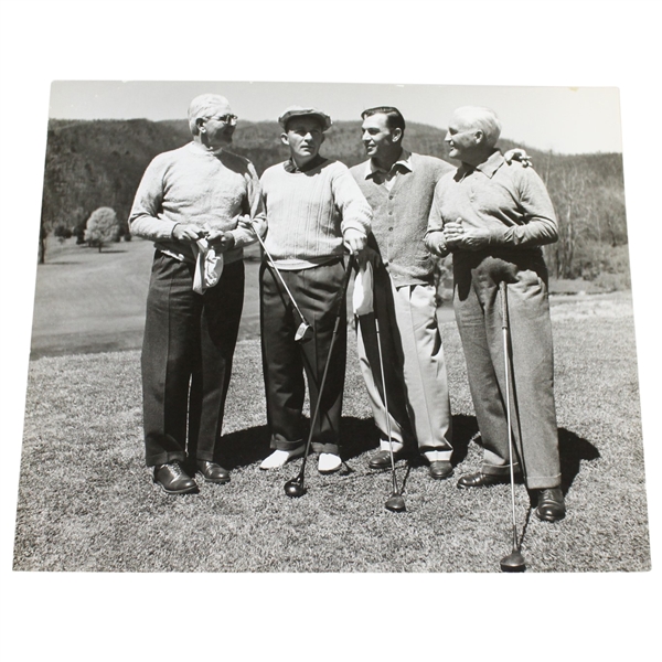 Ben Hogan's Personal Photo with Golf Group Including Bing Crosby