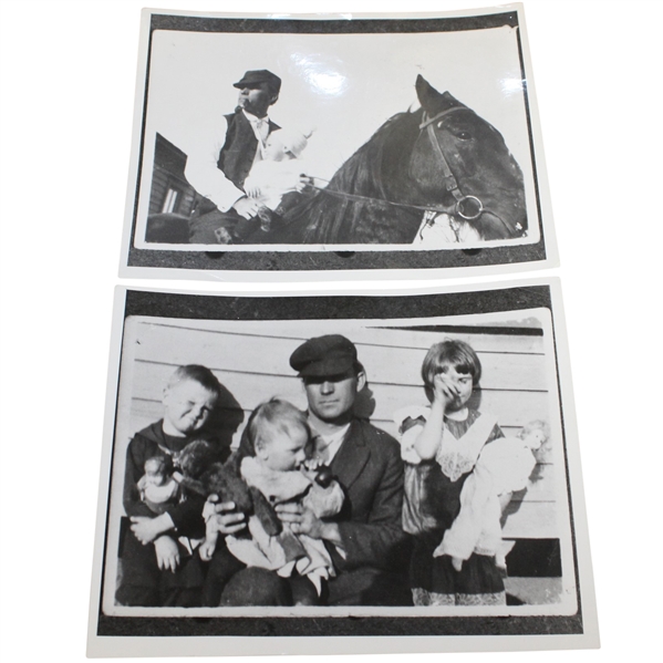 Ben Hogan's Personal Photos - Father on Horse & Father with brother Royal, sister Princess, & Ben