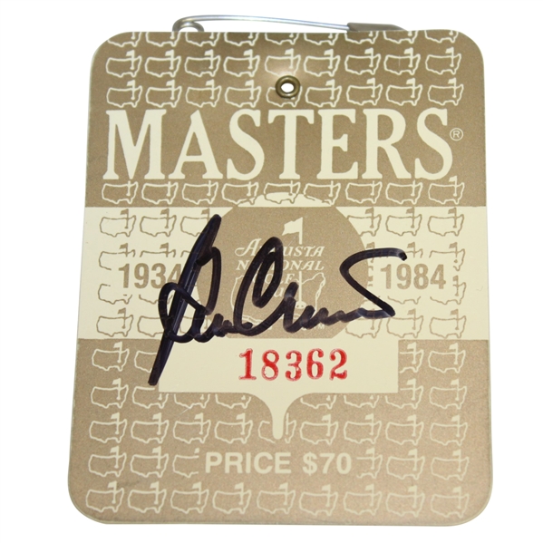 Ben Crenshaw Signed 1984 Masters Badge #18362 JSA ALOA