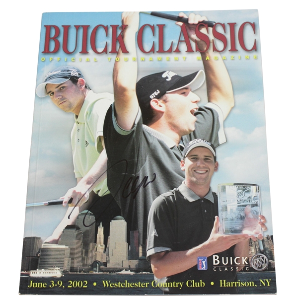 Sergio Garcia Signed 2002 Buick Classic Program - Early Career Victory JSA ALOA