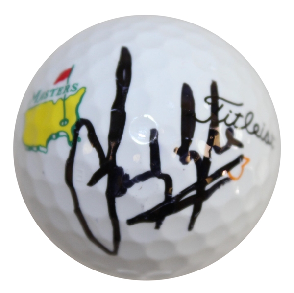 Sandy Lyle Signed Masters Logo Golf Ball JSA ALOA