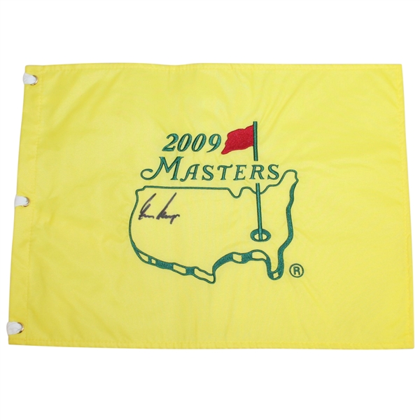 Gary Player Signed 2009 Masters Embroidered Flag JSA ALOA