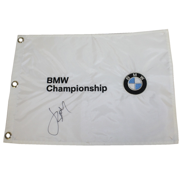 Jordan Spieth Signed BMW Championship Embroidered Flag JSA ALOA