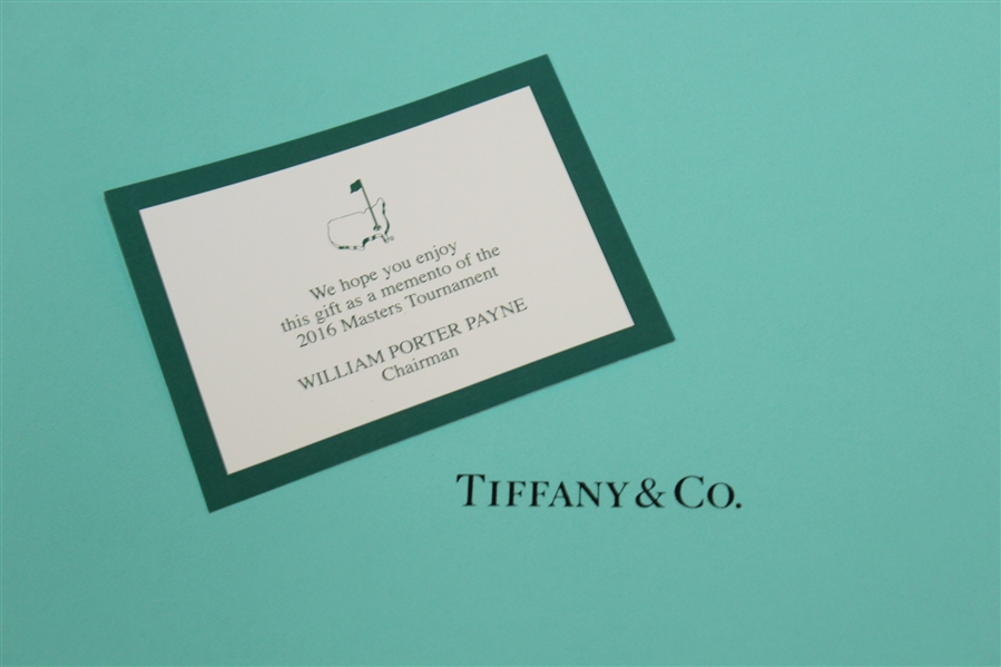 2016 Masters Tournament Member Gift - Two Tiffany & Co. Plates in Original Box