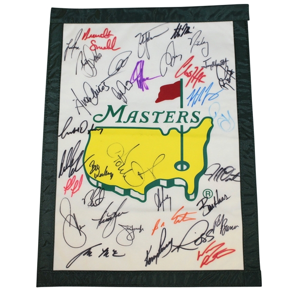 Multi-Signed Undated Masters Garden Flag - Many Major Champions JSA ALOA