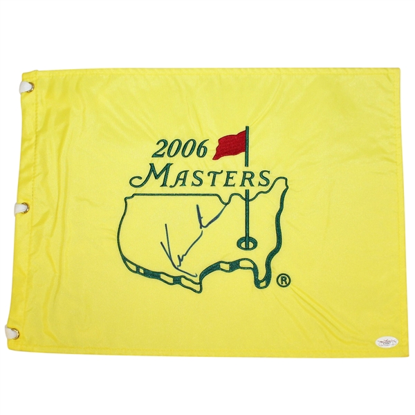 Kevin Costner Signed 2006 Masters Embroidered Flag JSA #E29967