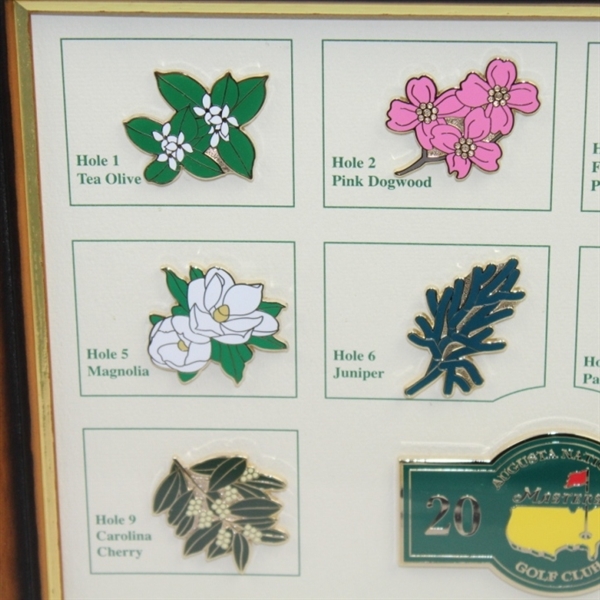 2015 Masters Tournament Limited Edition Pin Set (#112/250) - Framed