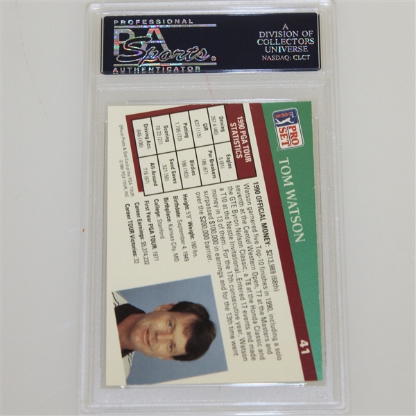 Tom Watson Signed Pro-Set Golf Trading Card PSA/DNA #84067945