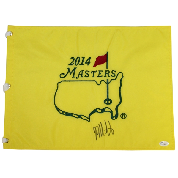 Bubba Watson Signed 2014 Masters Embroidered Flag JSA #L57660
