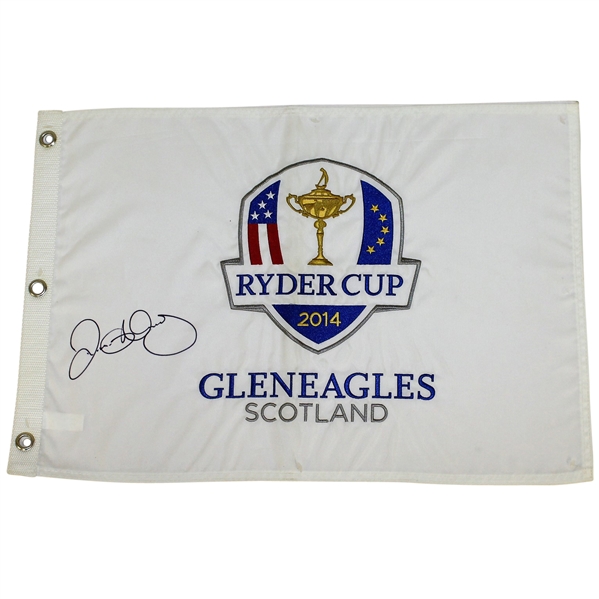 Rory McIlroy Signed 2014 Ryder Cup at Gleneagles Embroidered Flag PSA/DNA #AE00470