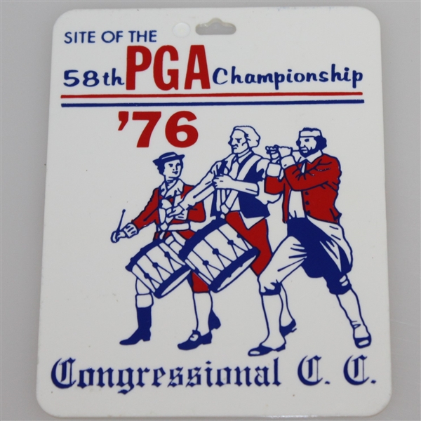 Deane Beman's 1976 PGA Championship at Congressional CC Contestant Bag Tag