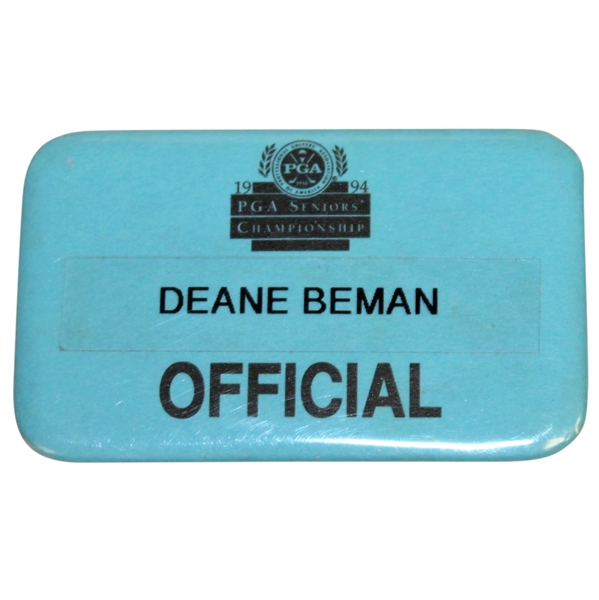 Deane Beman's 1994 PGA Senior Championship Official Badge