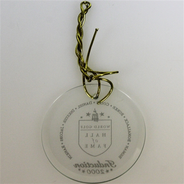Deane Beman's 2000 World Golf Hall of Fame Induction Ceremony Badge with String