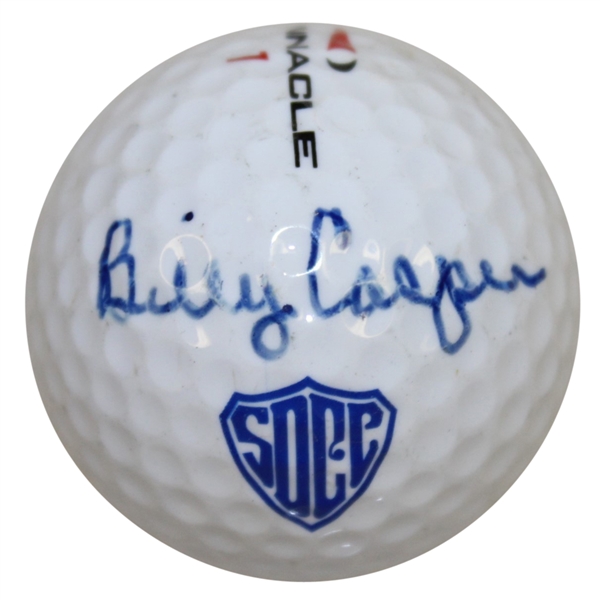 Billy Casper Signed SDCC Logo Pinnacle Logo Golf Ball JSA ALOA