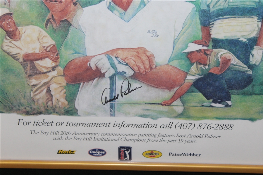 Arnold Palmer Signed 20th Anniversary Bay Hill Invitational Poster - Framed JSA FULL #Z54787