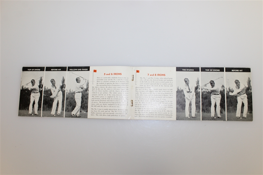 'How to Play Golf - Swinging Thru' Pamphlet by Craig Wood - Buffalo, NY