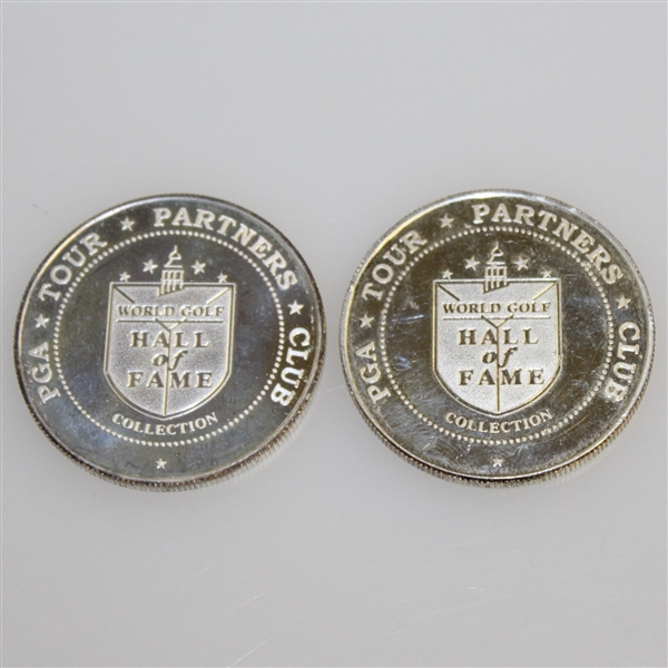 Payne Stewart & Gary Player Hall of Fame Commemorative Golf Coin Medals