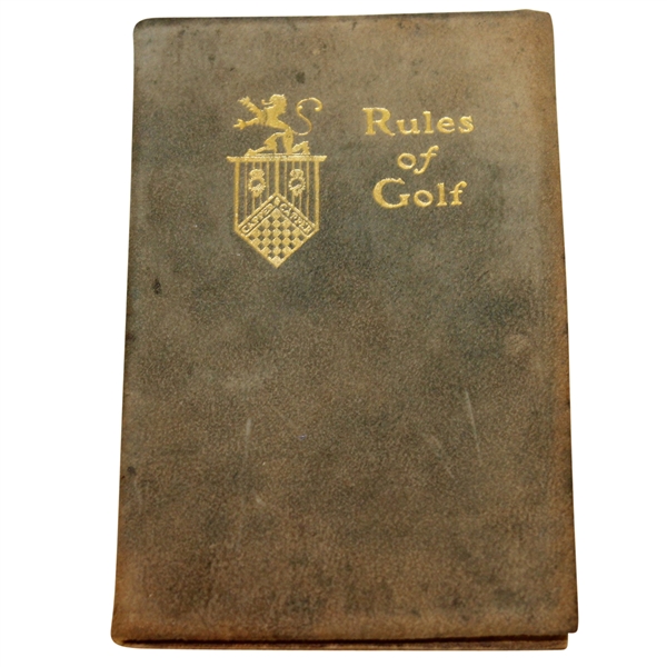 1916 Country Club of Detroit 'Rules of Golf' Booklet #865 Issued to Mr. D. Lucking