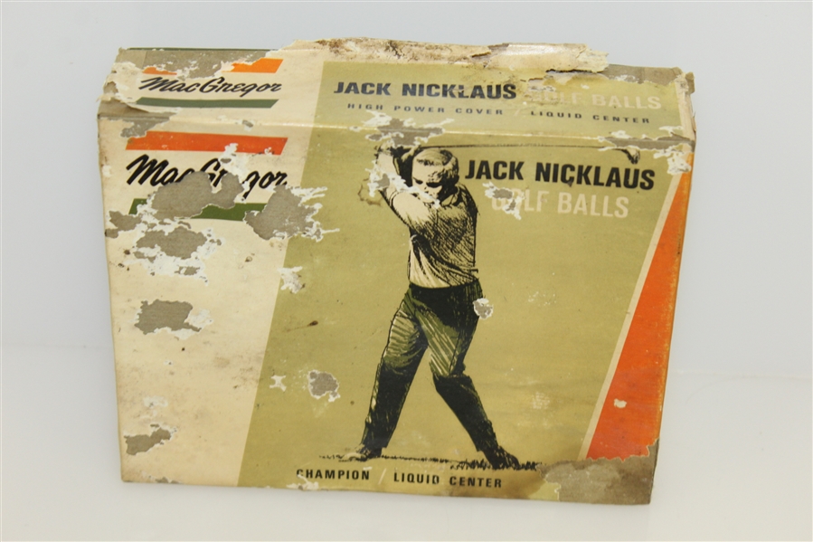 Dozen Jack Nicklaus MacGregor Logo 'Champion' Golf Balls - Unopened with Poor Condition Box