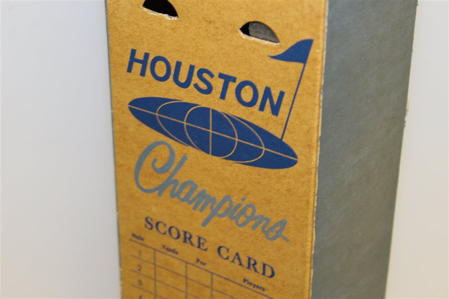 Undated Houston Champions Club Spectator View Finder Periscope with Scorecard and Pat.