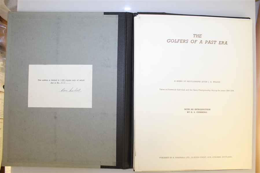 J.H. Wilson Ltd Ed. Book 'The Golfers of a Past Era 1884-94' #65/1000