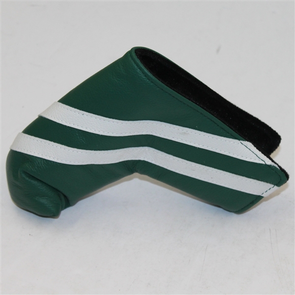 Masters Undated Green & White Leather Putter Cover