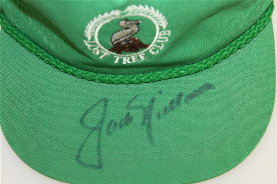 Jack Nicklaus Signed Lost Tree Club Logo Green Hat JSA #U52395