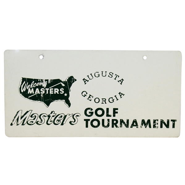 Vintage Masters Golf Tournament Metal License Plate