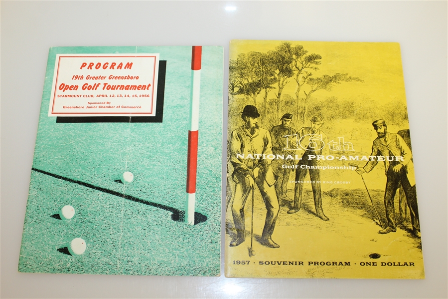 Four 1950's Tournament Programs - Palm Beach, National Pro-Am, Kansas City, & Greater Greensboro