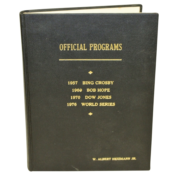 1957 Bing, 1969 Hope, 1970 Dow, & 1976 World Series Hardbound Programs - All in One