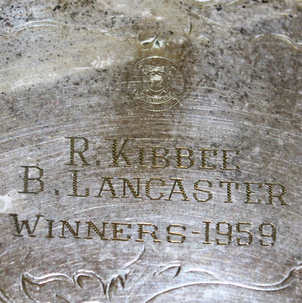 1959 Burt Lancaster & R. Kibbee Founders Day Inv. at El Caballero CC Winners Trophy Tray