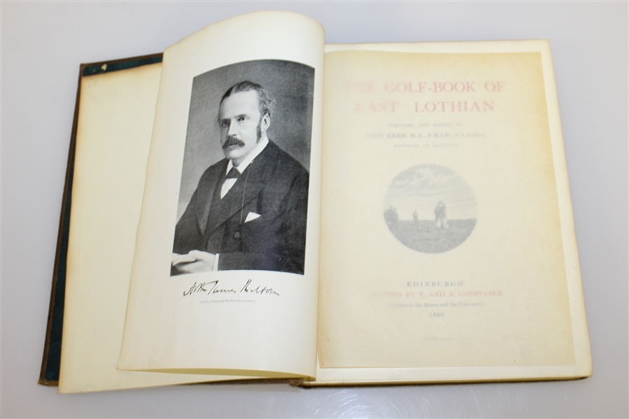 1896 'The Golf Book of East Lothian' by John Kerr - Roth Collection