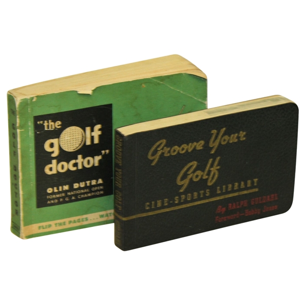 1939 'Groove Your Golf' by Ralph Guldahl & 1948 'The Golf Doctor' by Olin Dutra Books