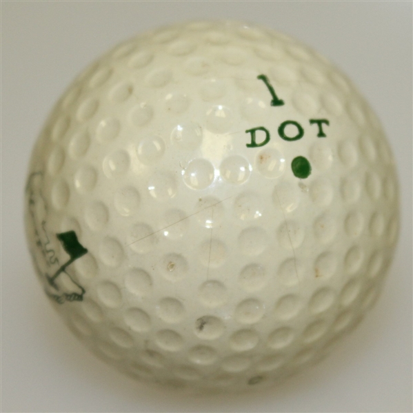 Bob Goalby's Vintage Masters Tournament Green 1 Dot Logo Golf Ball