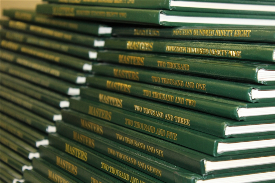 Bob Goalby's Complete Set of Masters Annuals - 1978-2016 with First 41 Years (Missing 2004, 2008, & 2010)