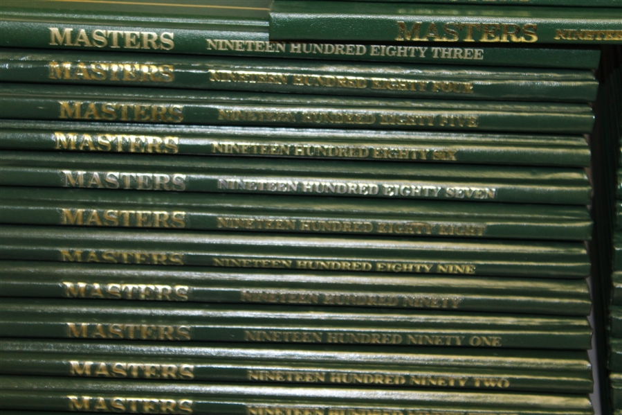 Bob Goalby's Complete Set of Masters Annuals - 1978-2016 with First 41 Years (Missing 2004, 2008, & 2010)