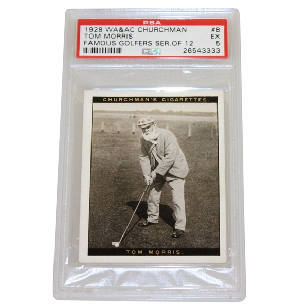 Tom Morris WA&AC Churchman Famous Golfers Card - Series of 12 - PSA #26543333