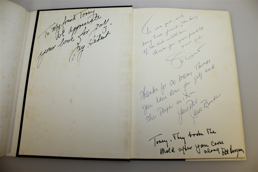 Jimmy Demaret & Jack Burke Signed & Inscribed Champions GC 1957/1976 Book JSA ALOA 