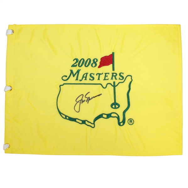 Jack Nicklaus Signed 2008 Masters Embroidered Flag JSA ALOA