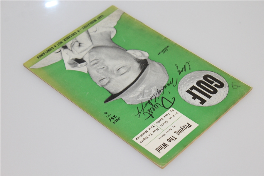 Cary Middlecoff Signed 1955 July Golf Digest Booklet - Signed on Cover JSA ALOA