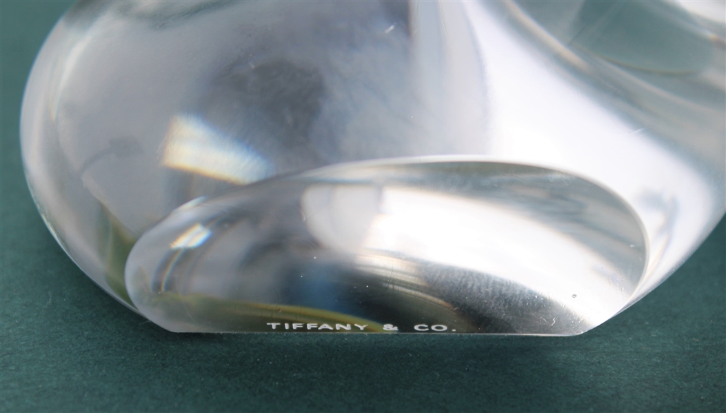 Tiffany & Co Luxury Leaded Crystal Art Glass Golf Club Paperweight with Box