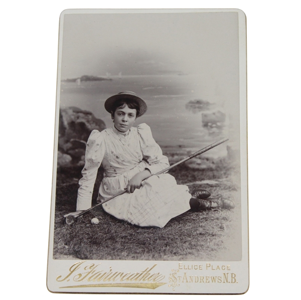 J. Fairweather Female Cabinet Card - Ellice Place - St. Andrews N.B.